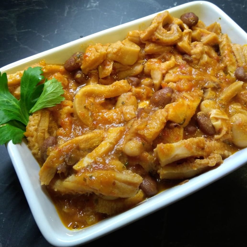 Trippa con fagioli a modo mio.