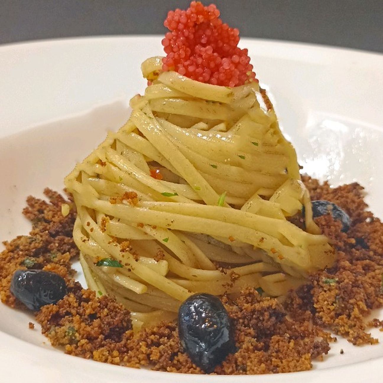Linguine aglio olio e alici