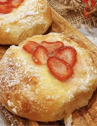 Ricetta Brioche crema e fragole di roberta_nuc