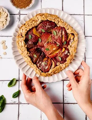 Ricetta Galette alle pesche e mandorle di ninahealthystories