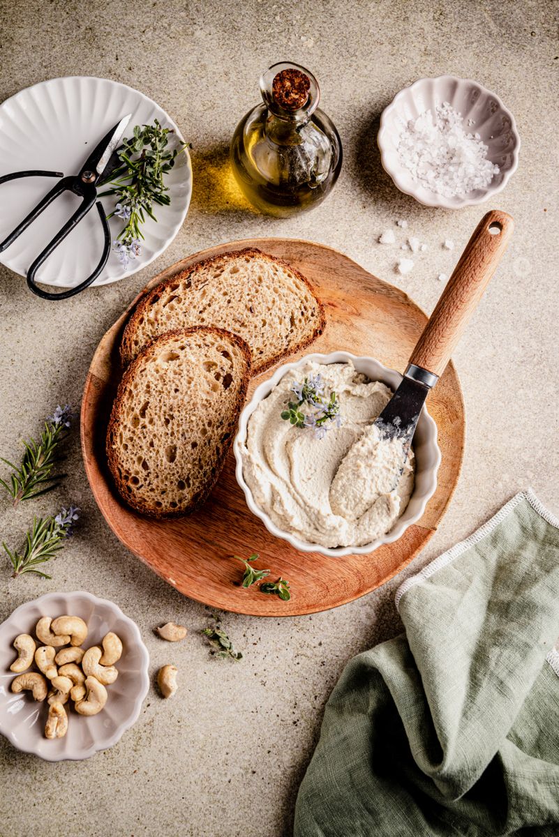 Formaggio spalmabile di anacardi