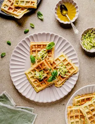 Ricetta Waffle salati alle zucchine di ninahealthystories