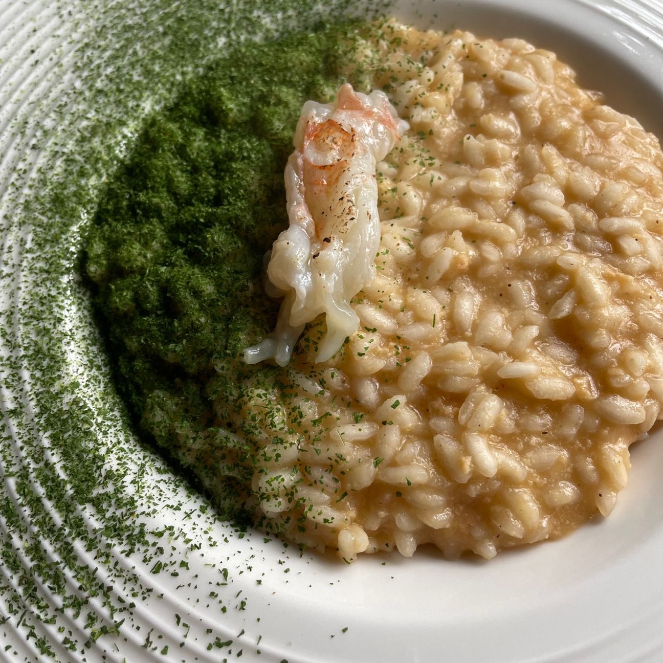Risotto alla crema di scampi 2.0