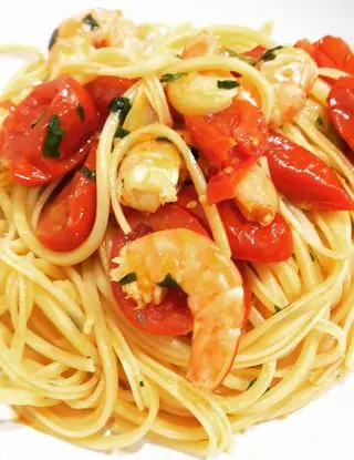 Ricetta Spaghetti quadrati alla marinara con gamberi e pomodori di Soul_Kitchen