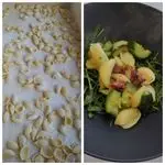 Ricetta Conchiglie zucchine rucola e salsiccia stagionata