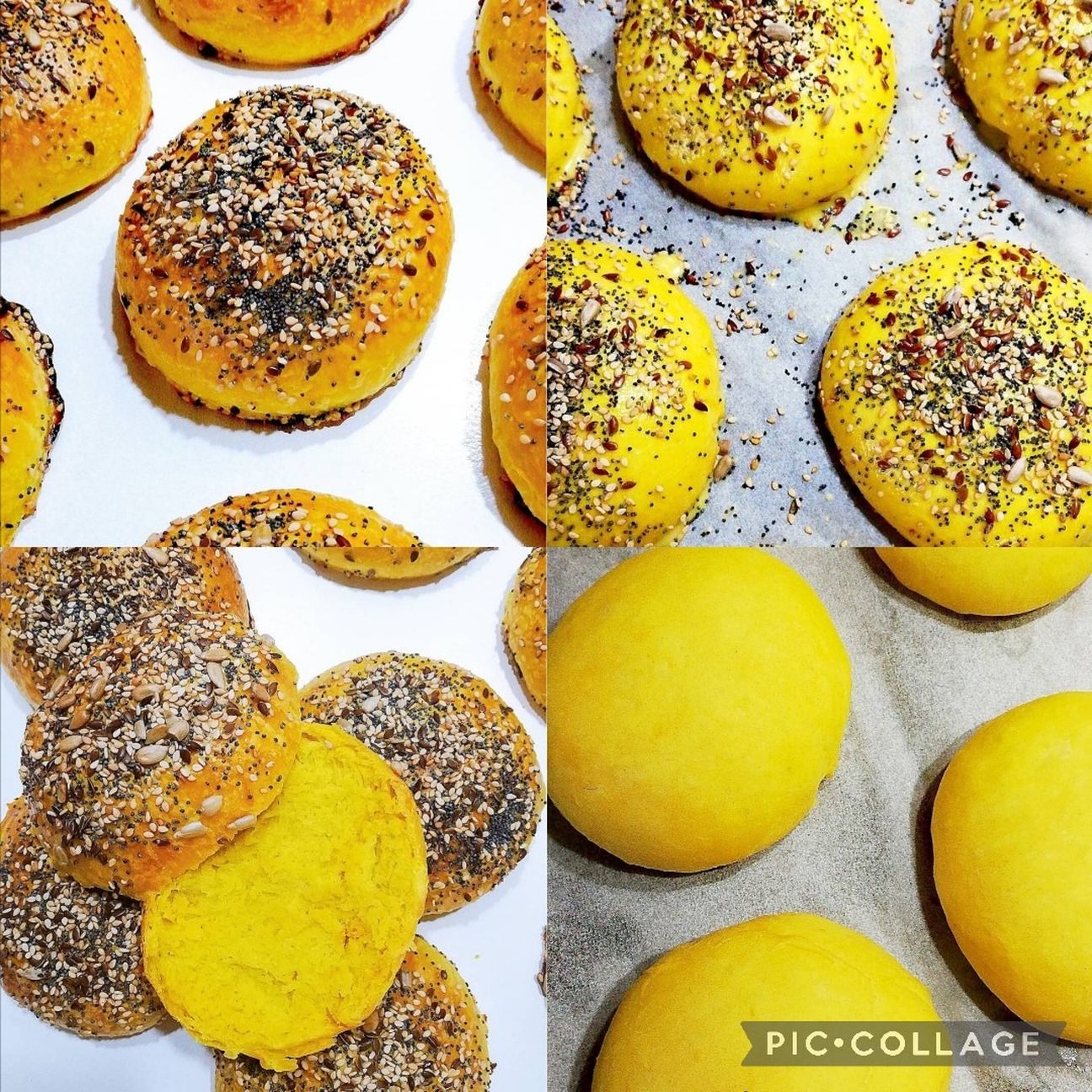 Burger buns alla curcuma