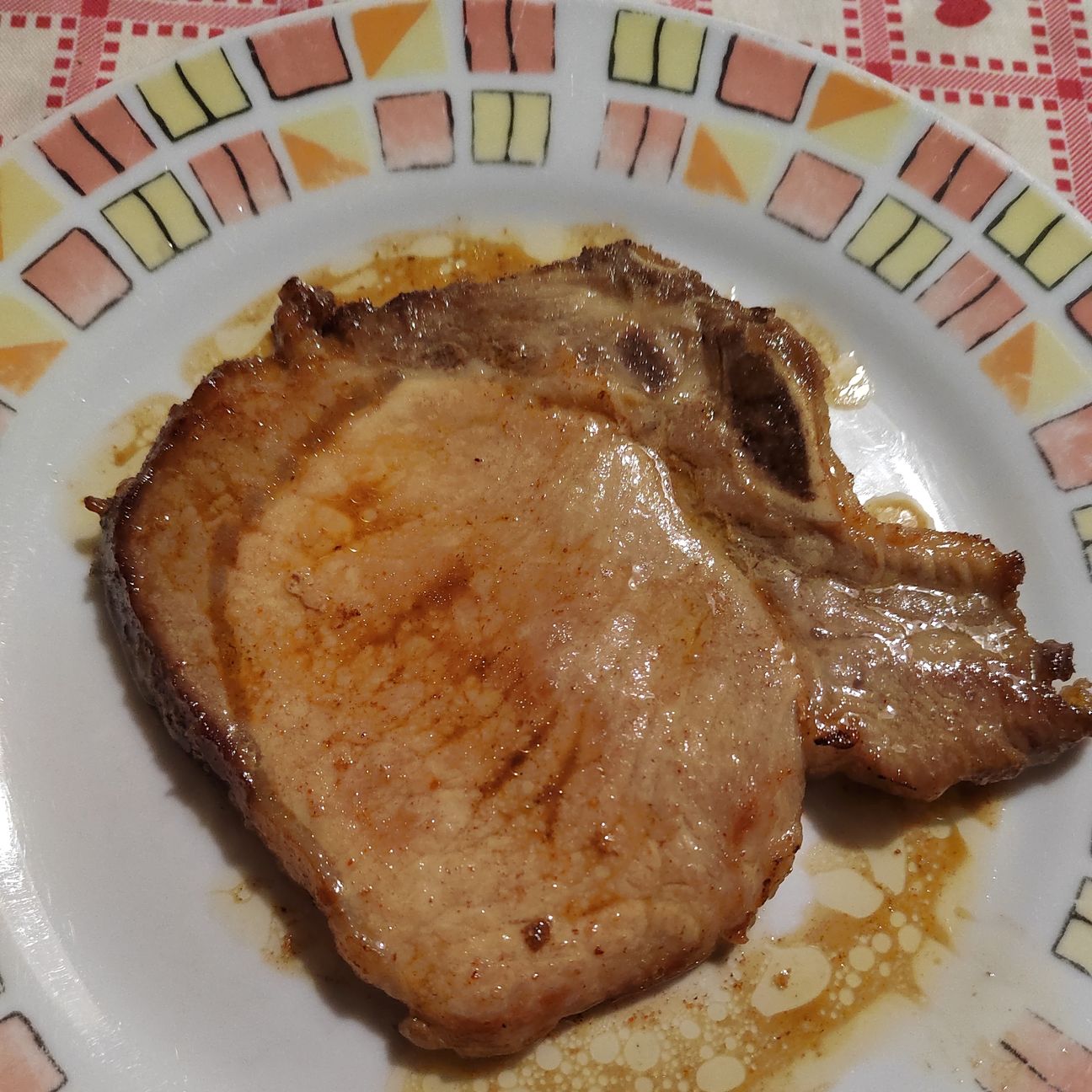 Braciola di maiale sfumato
