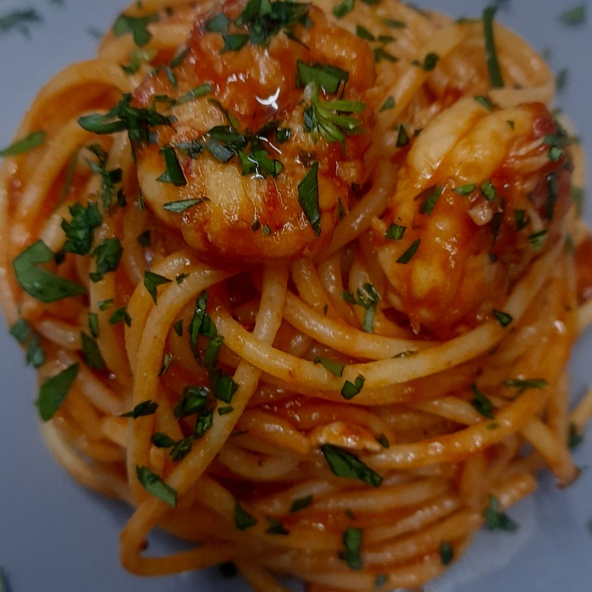SPAGHETTI AL RAGÙ DI GAMBERONI ARGENTINI