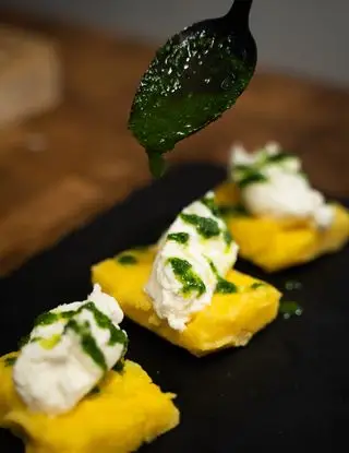 Ricetta Crostini di polenta con baccalà mantecato di alpro