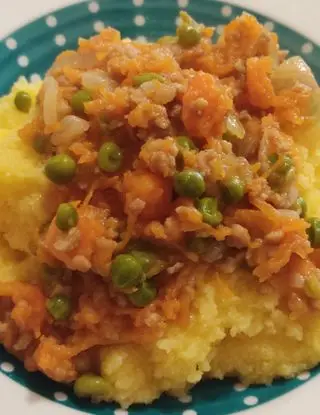 Ricetta polenta con ragù bianco di soia e verdure di pabry72