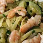 Ricetta Linguine zucchine e gamberi