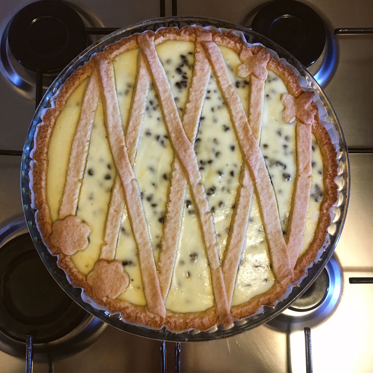 Crostata ricotta e gocce di cioccolato