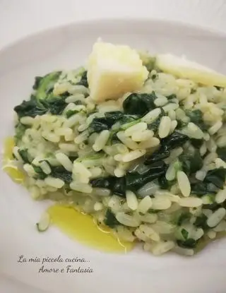 Ricetta Risotto con spinaci e pecorino di lamiapiccolacucinamorefantasia