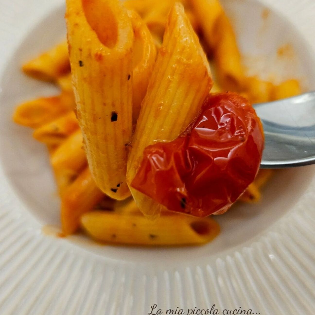 Pennoni rigati al sugo di pomodorini datterini