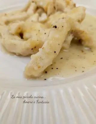 Ricetta Straccetti di pollo cremosi al limone di lamiapiccolacucinamorefantasia