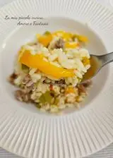 Ricetta Risotto con peperone giallo e salsiccia