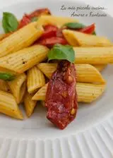 Ricetta Penne rigate con pomodorini confit, a modo mio