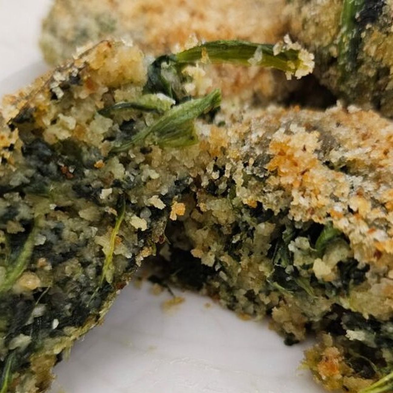 Medaglioni agli spinaci, senza uova