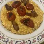 Ricetta Risotto alla zucca con pomodorini confit e guanciale