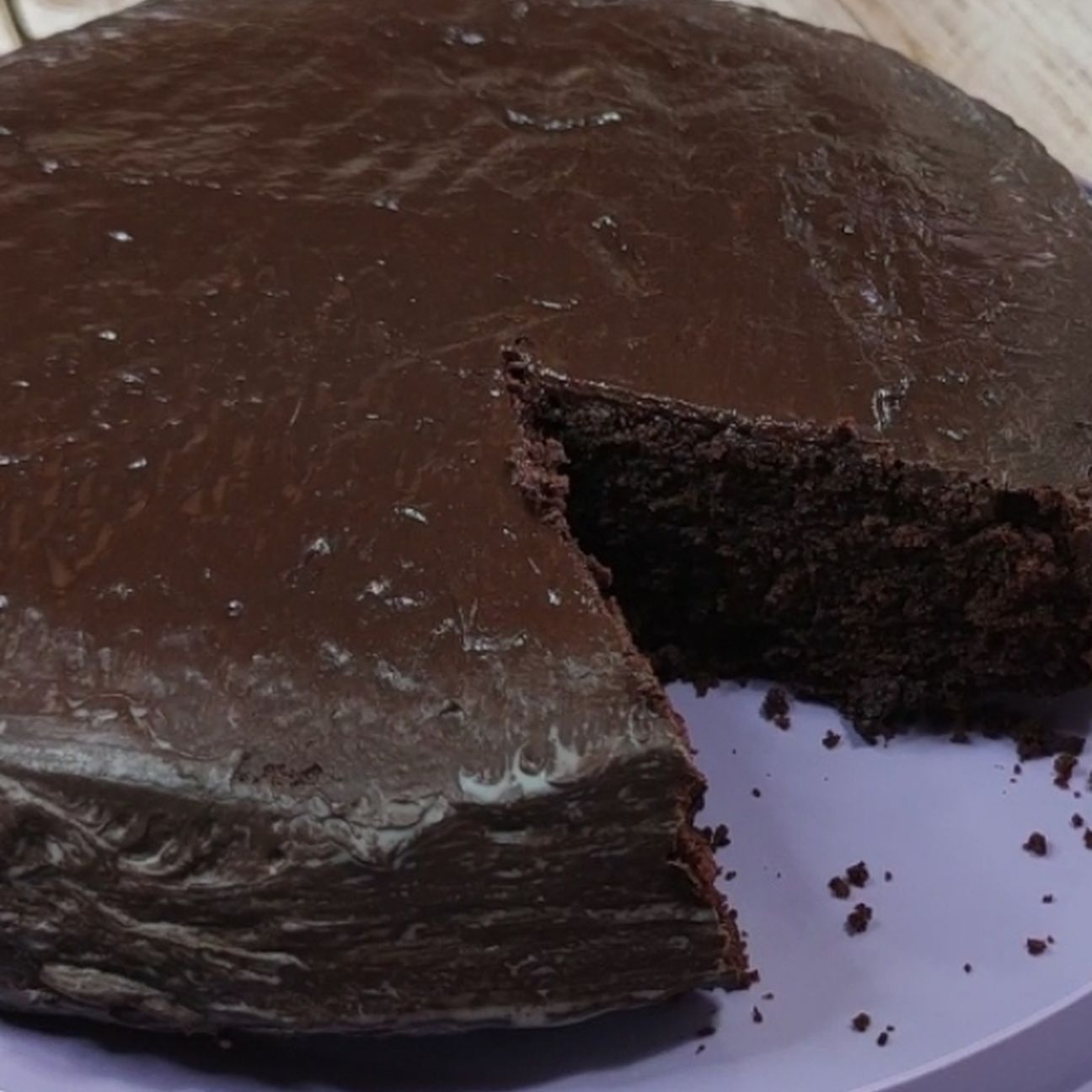 Torta al cioccolato senza uova e burro