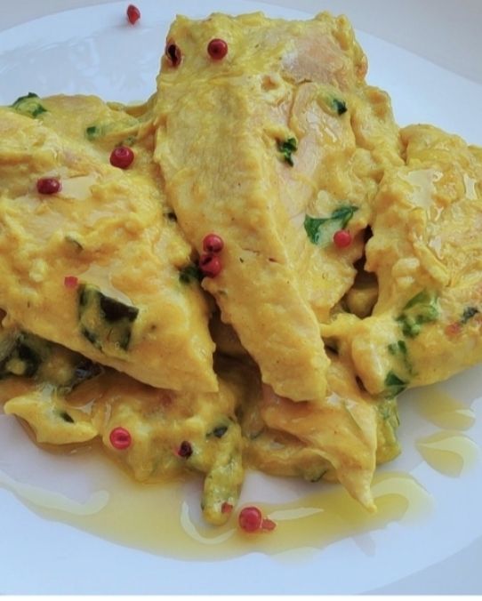 Pollo cremoso con zucchine e salsa al Philadelphia