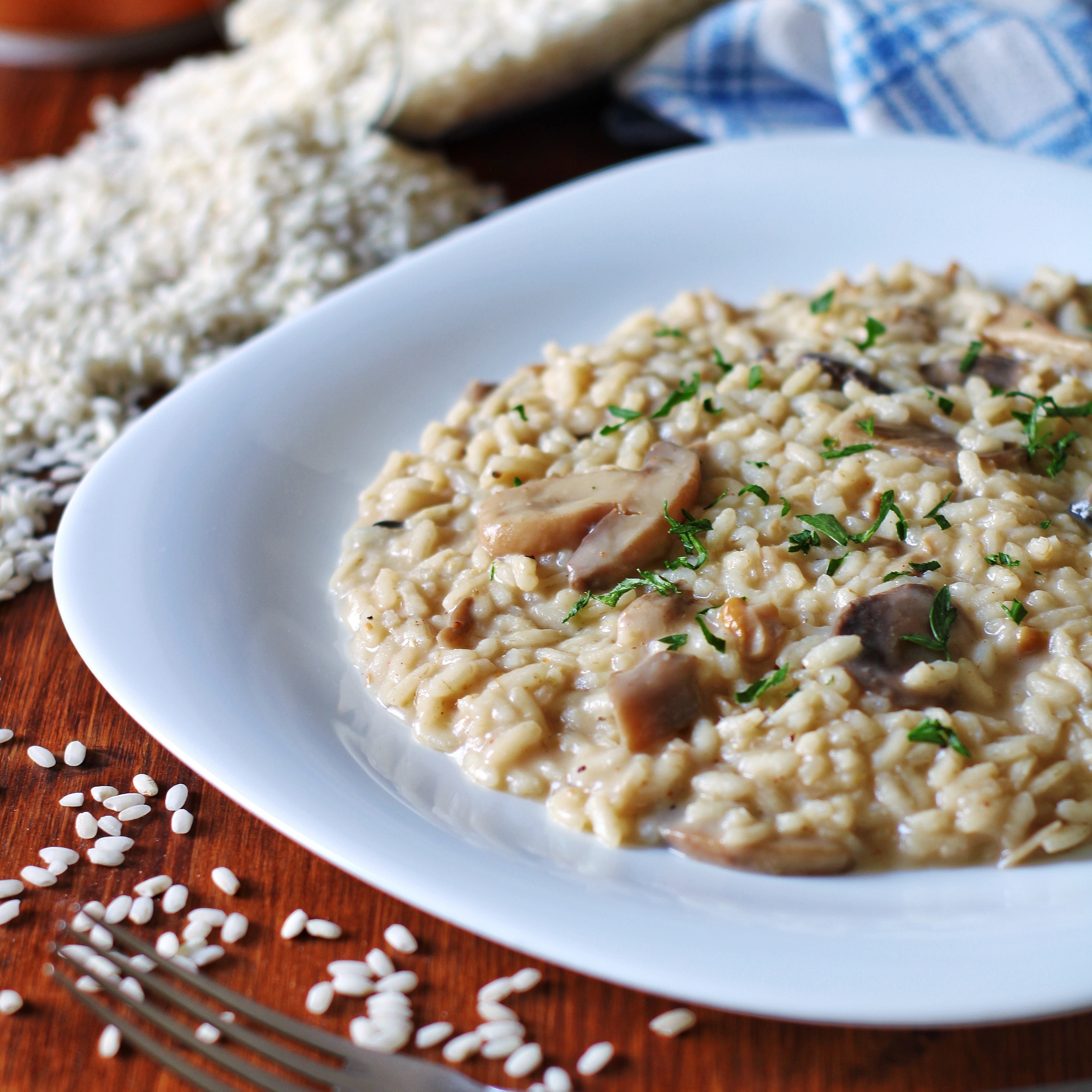 Risotto ai Funghi Porcini in Pentola a Pressione (Porcini Mushroom Risotto)  Recipe