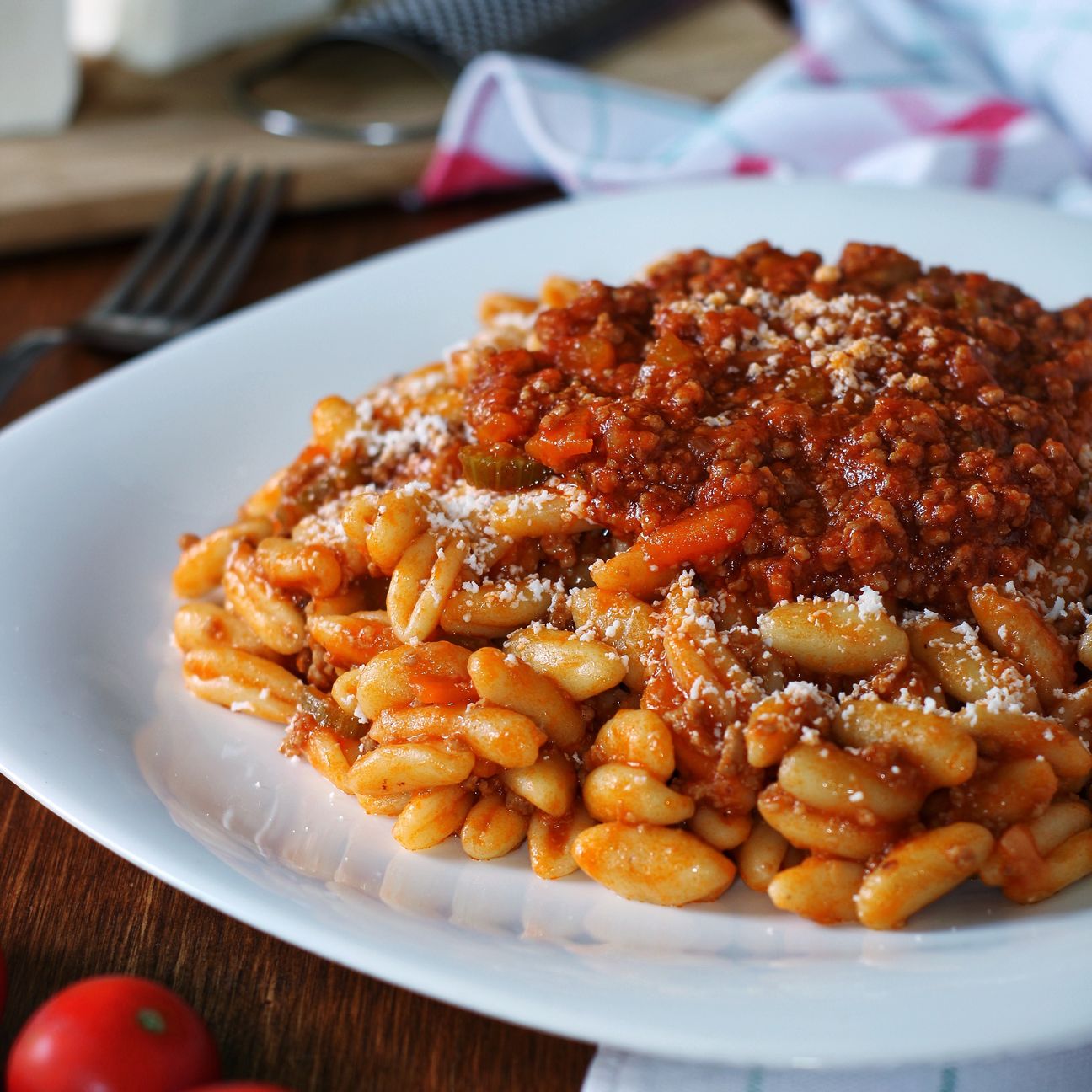 Cavatelli al ragù e cacioricotta