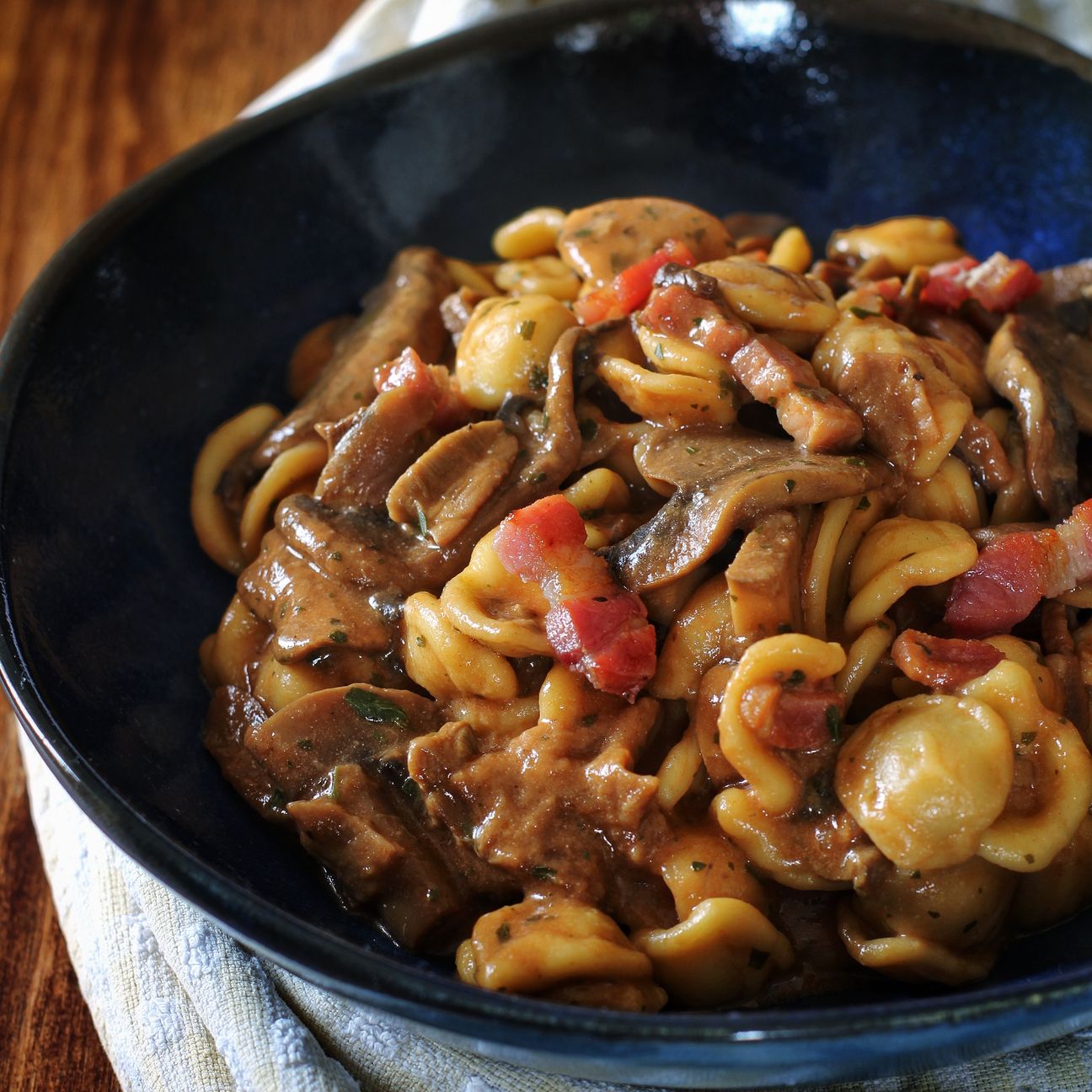 Orecchiette alla boscaiola 'rivisitate'
