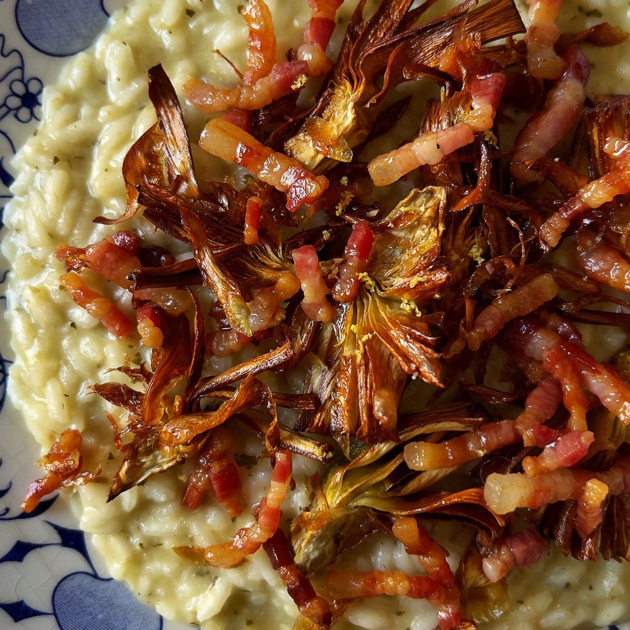 Risotto saporito ai carciofi