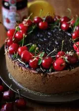 Ricetta Cheesecake fredda al cioccolato e ciliegie