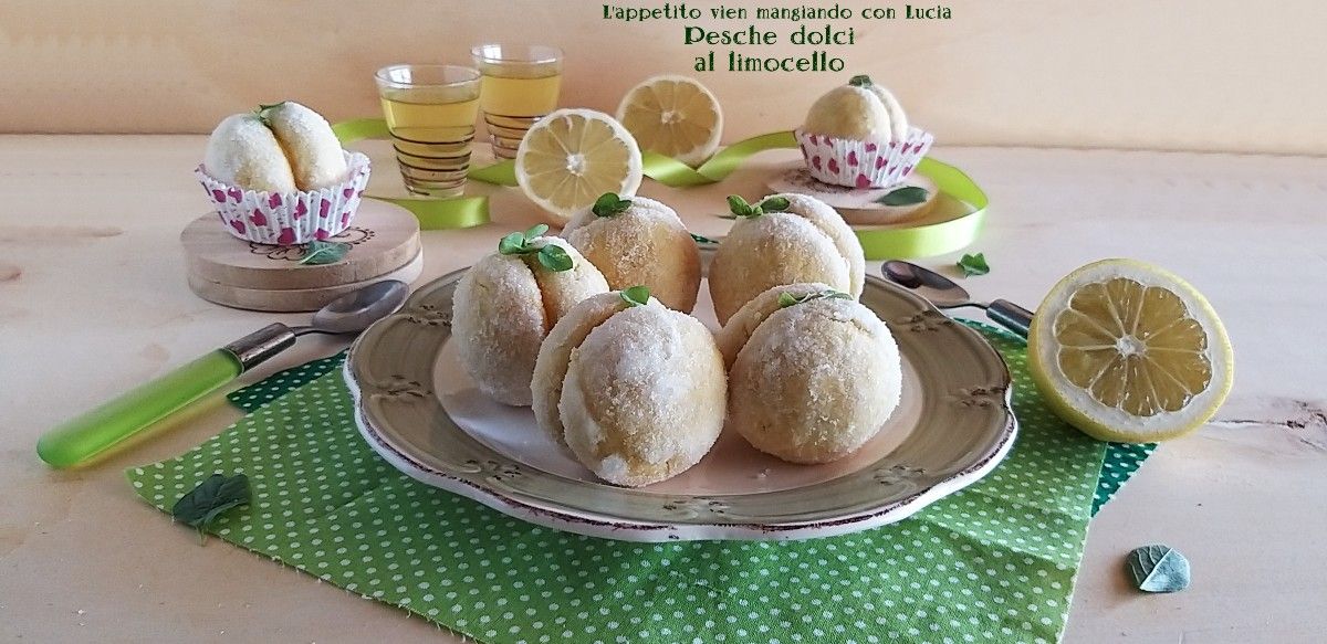 Pesche dolci al limoncello