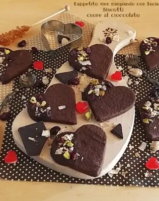 Ricetta Biscotti cuore arancia e cioccolato di luciapanico77