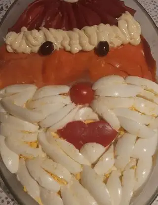 Ricetta Insalata russa vestita da Babbo Natale di luigina