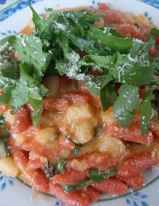 Ricetta Cavatelli al pomodoro con patate e rucola di luigina