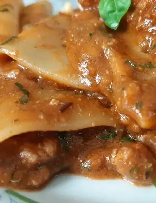 Ricetta Paccheri con ragù di tonno fresco di luigina