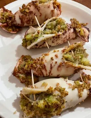 Ricetta Totani ripieni di broccoli di piottolina