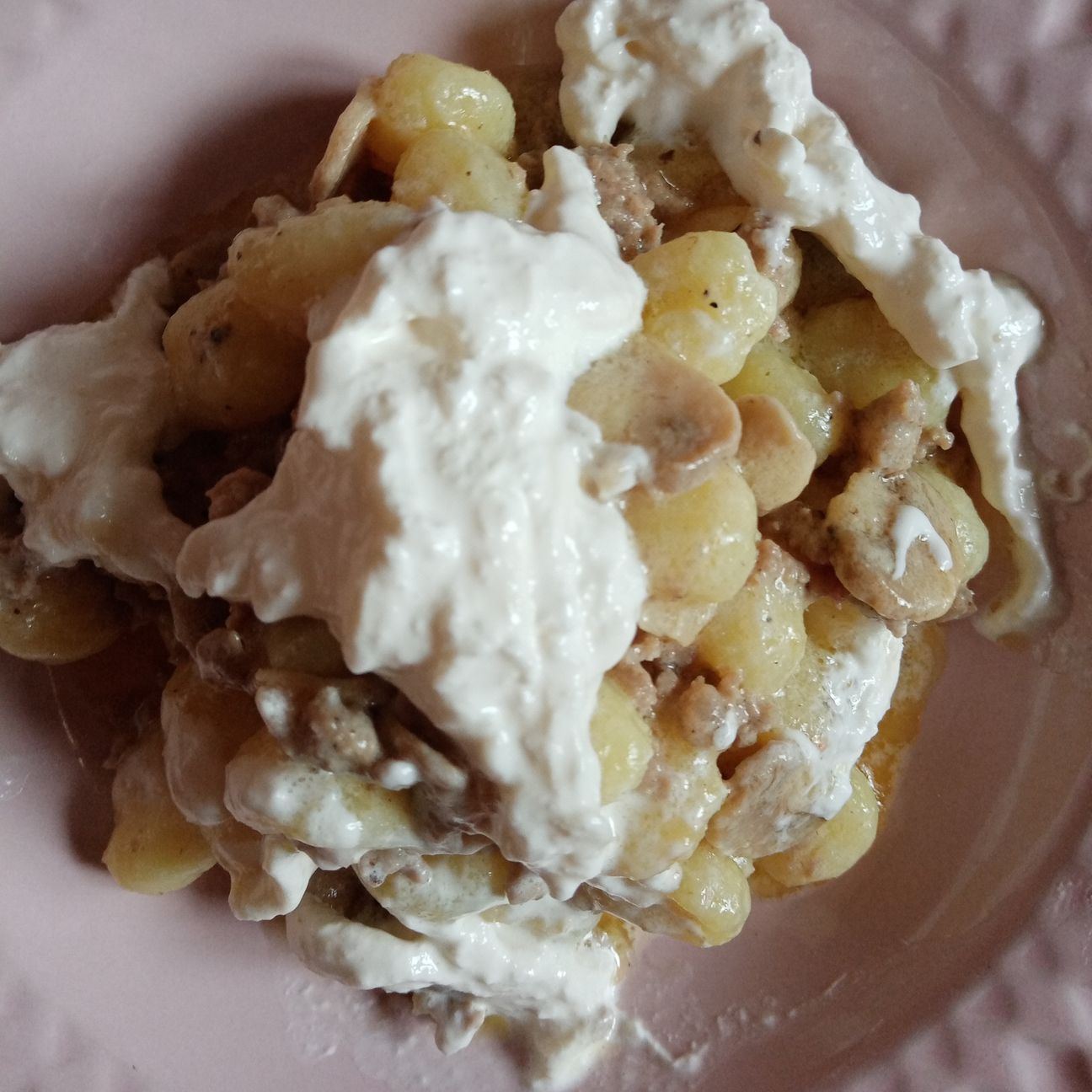 GNOCCHETTI FUNGHI SALSICCIA ROBIOLA E BURRATA