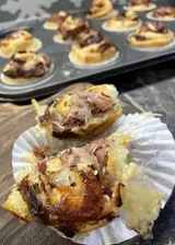 Ricetta Muffin di sfoglia allo speck e scamorza