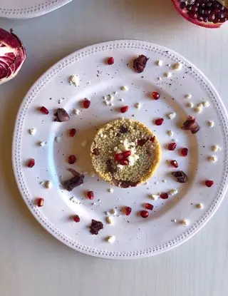 Ricetta Miglio, radicchio, feta & melograno di theblondeceliac