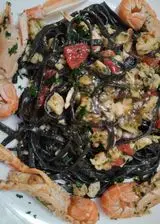 Ricetta Tagliatelle Gluten free nero di seppia al Sugo di Pesce