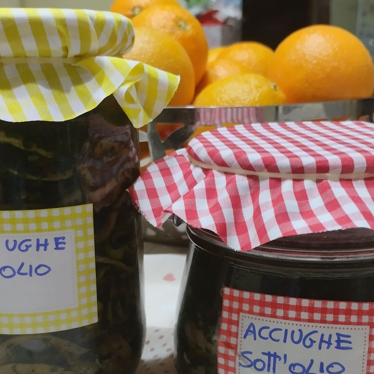 Acciughe sott'olio, prezzemolo e aglio