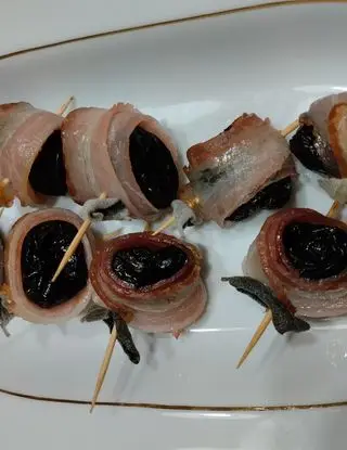 Ricetta Involtini di Prugne e bacon di marchichef