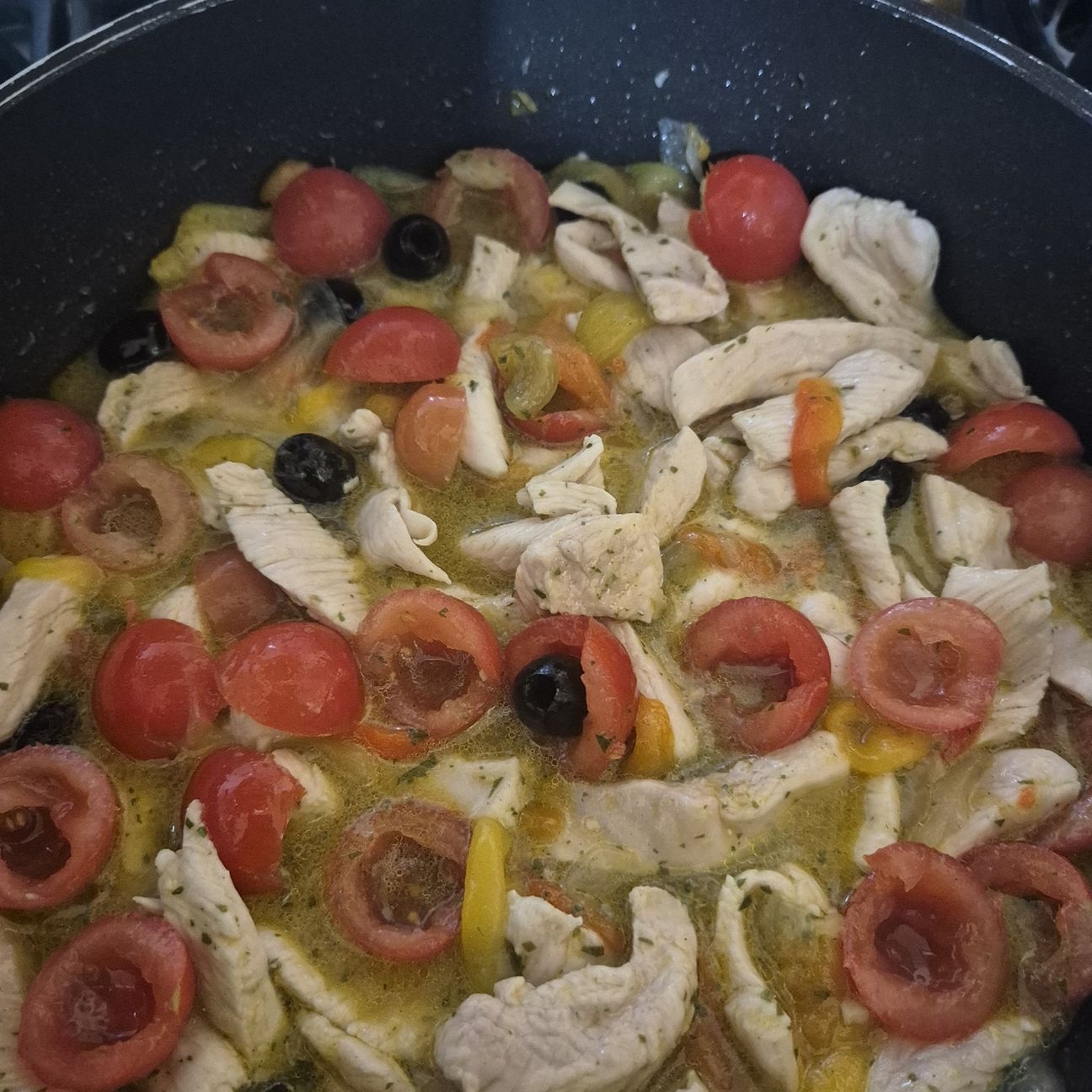 Straccetti di pollo ai peperoni