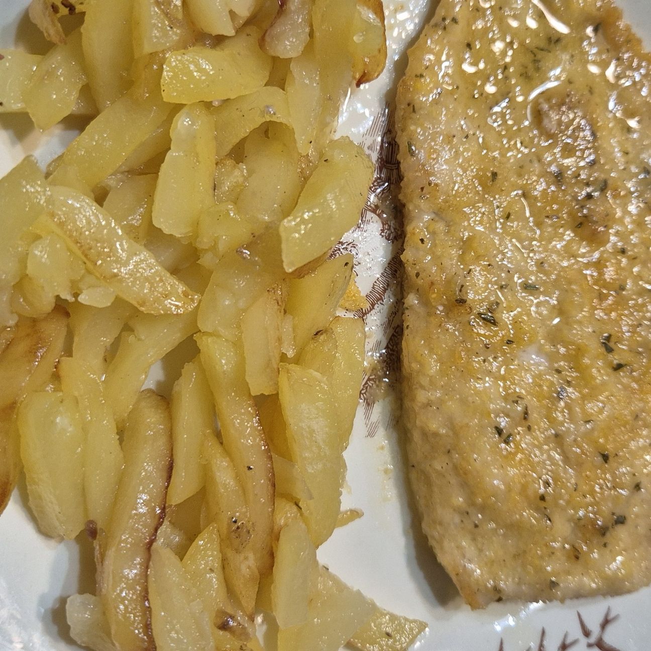 Petto di pollo con olio aromatizzato all'arancia