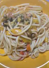 Ricetta Pasta gluten free con peperoni, pomodorini e capperi