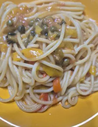 Ricetta Pasta gluten free con peperoni, pomodorini e capperi di marchichef