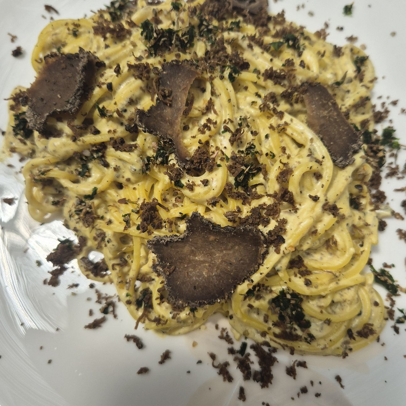 Spaghetti gluten free allo Zafferano e Tartufo