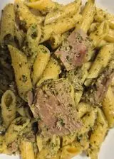 Ricetta Penne gluten free con Pesto e Tonno scottato