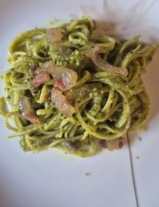 Ricetta Spaghetti gluten free al pesto di mandorle e noci con Speck di marchichef