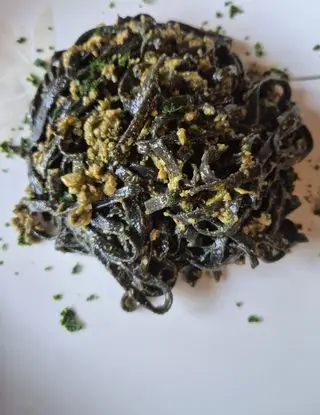 Ricetta Tagliatelle gluten free nero di seppia al trito di cozze e vongole di marchichef